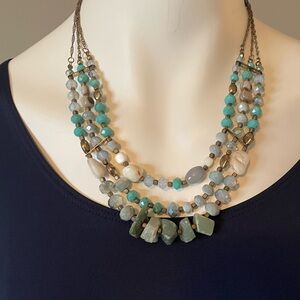 Turquoise statement necklace